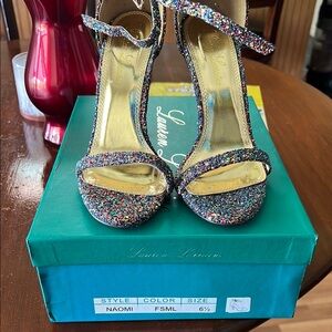 Lauren Lorraine Multicolor Glitter Heels